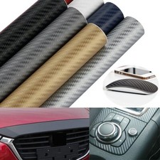 3D Carbon Fibre Vinyl Wrap Self-Adhesive Vinyl Sticker for Cars Motorcycle DIY