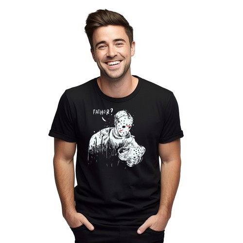 Jason Horror Father t-shirt - A Killer Dad Joke! Funny t-shirt, Unisex Printed D - Picture 7 of 46
