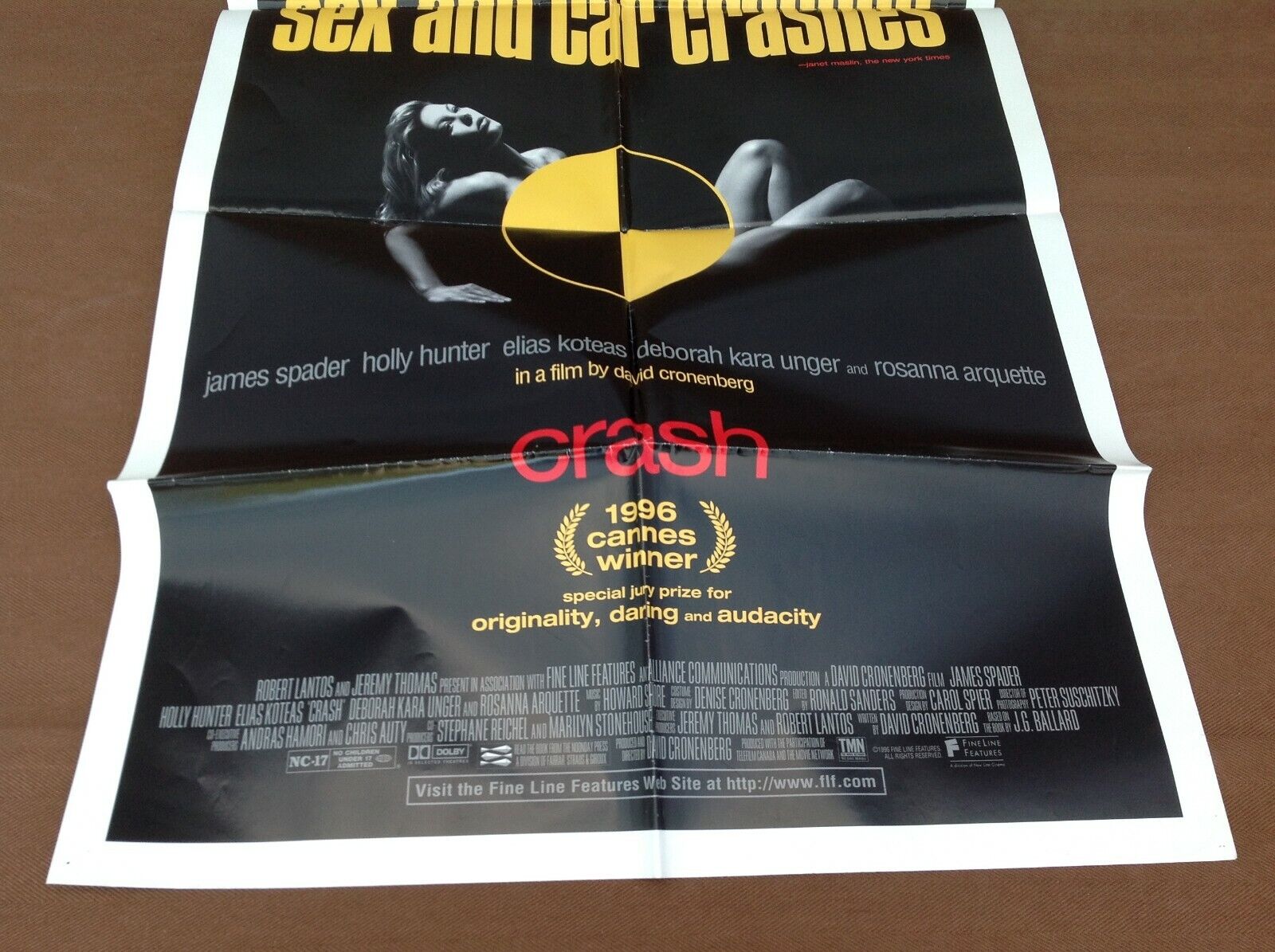 Crash (1996), Movie Poster