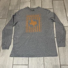 Whataburger T-Shirt Mens XL Texas Hamburger Restaurant Gray Long Sleeve