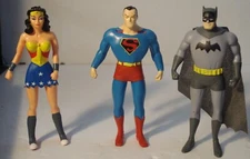 DC Superman , Batman , Wonder Woman 6" Action Figure Justice League Bendables