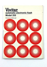191991 Vivitar 253 Electronic Flash Genuine Original User Instruction Manual