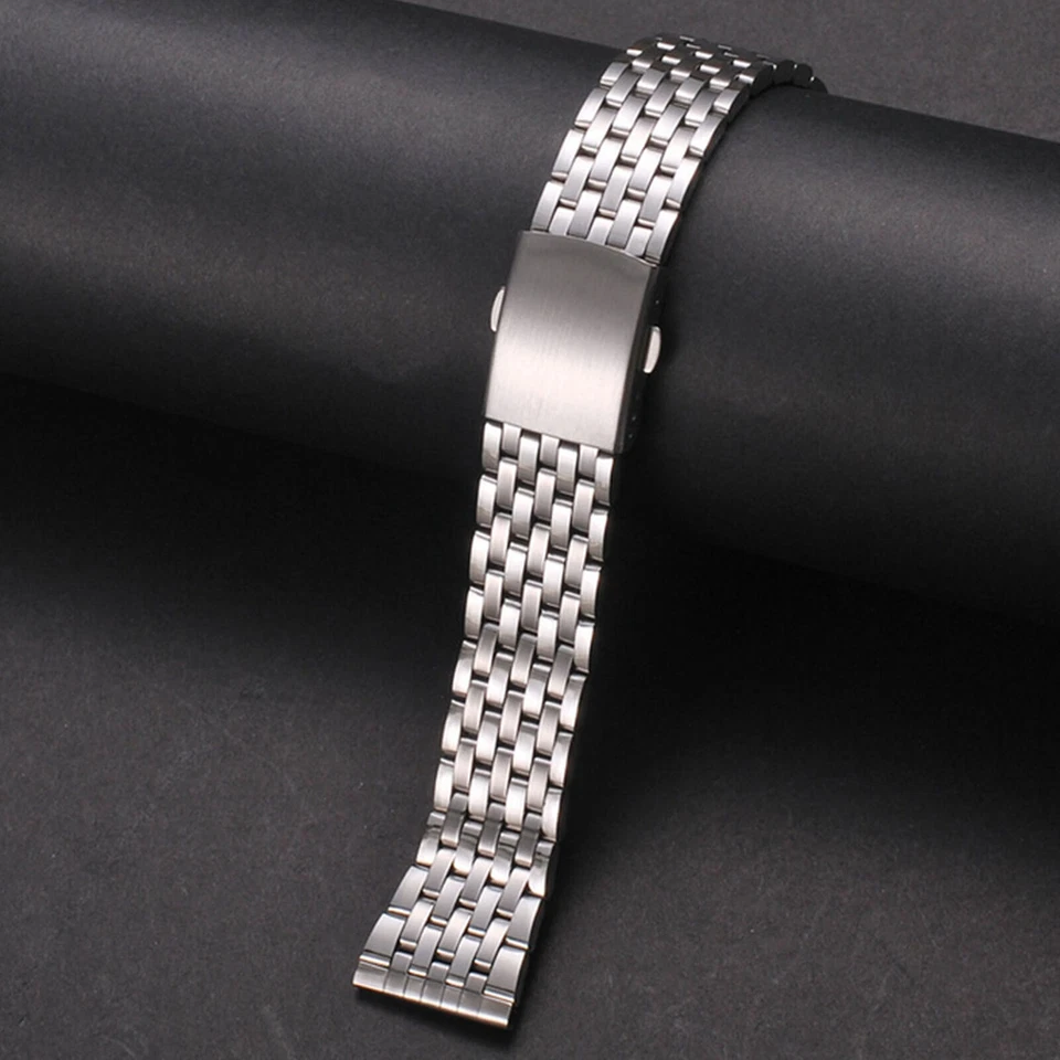 Cinturino in acciaio inossidabile Cinturino in argento cinturino 22MM - Immagine 3 di 4