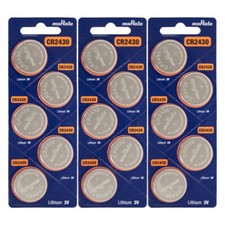 CR2430 - Battery, 3 V, CR2430, Lithium Manganese Dioxide, 300 mAh Pack of 15