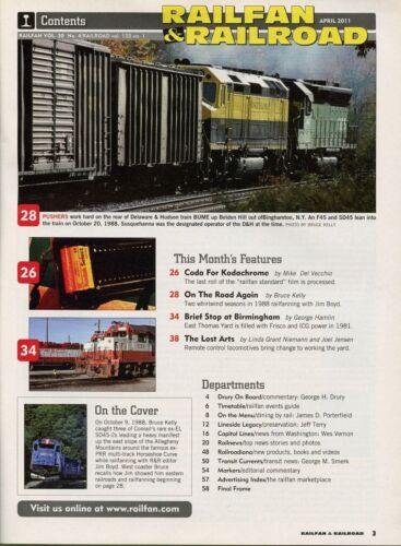 Railfan & Railroad Magazine April 2011 : Travels with Jim Boyd - Picture 2 of 2
