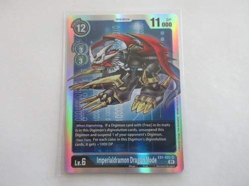 Imperialdramon Dragon Mode SR EX1-022 Digimon Card Game LP