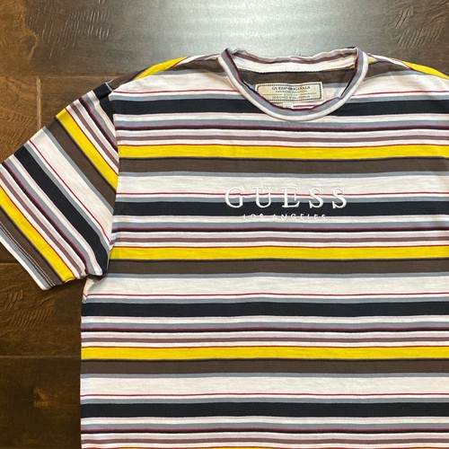 Mens Guess Originals Striped Tee T 