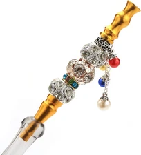 Shisha Hookah Accessories Metal Rhinestone Nozzle Diamond Pendant Hookah Tip