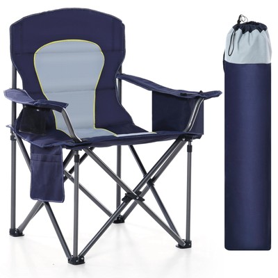 Oversized Camping Folding Chair, Heavy Duty Portable Outdoor Chair, Foldable ...