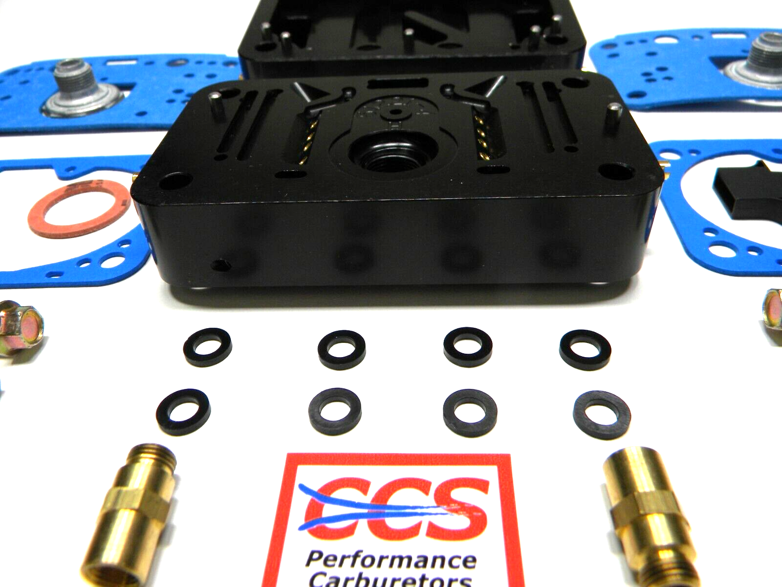 Holley QFT CCS 1250 CFM Methanol 3 Circuit Racing Metering Block Kit ...