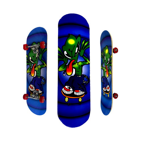 Colourful 31"x7.5'' Mini Skateboard Complete Graffiti Outdoor Skate Board Sharks - Picture 36 of 44