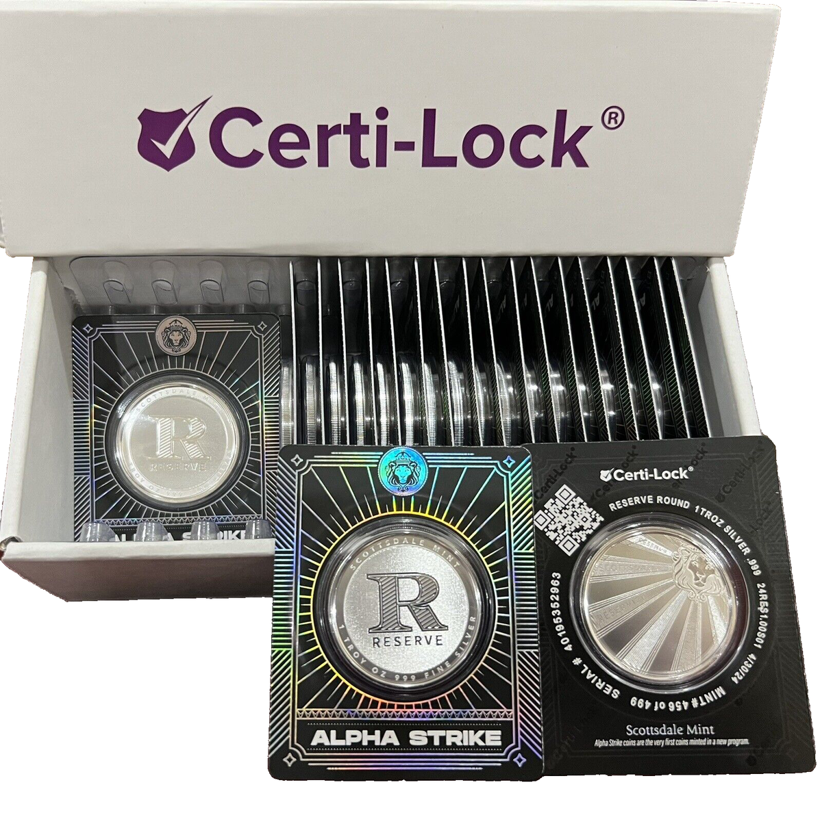 2024 1 oz RESERVE .999 Silver Round Scottsdale ✓ ALPHA STRIKE in