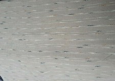 Leinenstoff (€23/m²) 0,3m gestickte Linien 145cm breit 100% Leinen grob Struktur