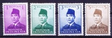 President Sukarno, Indonesia 1963 OVP mint uneven gum