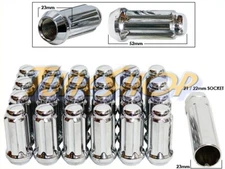 24 HEAT TREATED XL 6 SPLINE WHEELS RIMS LOCK LUG NUTS 14X1.5 M14 1.5 ACORN CLOSE