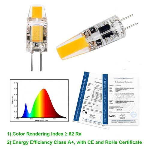 10pcs G4 LED COB Lampe 3W 6W Leuchtmittel Birne Warmweiß Kaltesweiß AC/DC 12V - Bild 5 von 14