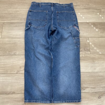 Vintage Polo Ralph Lauren Carpenter Baggy Jeans Mens 36x30 Skater