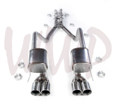 Stainless Steel CatBack  Exhaust Muffler 12-13 Chevy Corvette C6 6.2L LS3 Quad