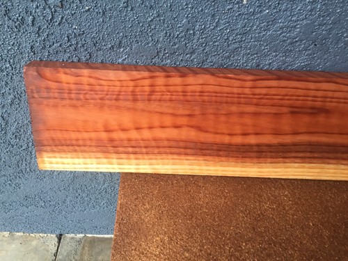 Redwood Curly Flame Wood Lumber Slab Billet 1 5/8" x 6" x 33 3/4" - #871 - Picture 6 of 10