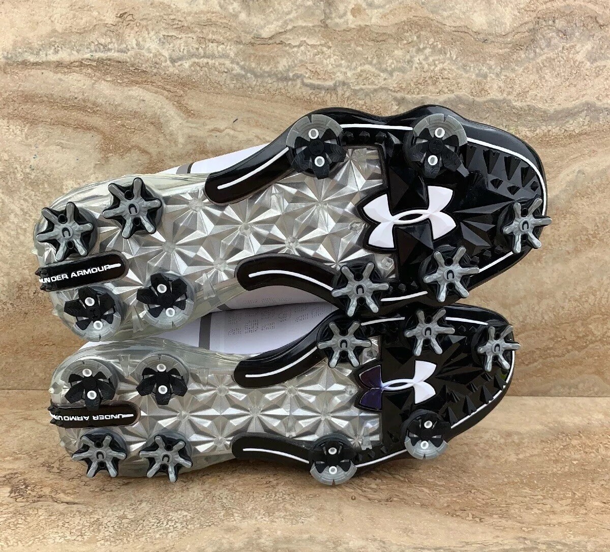 Under Armour UA Spieth One Mens Golf Shoes White Black | eBay