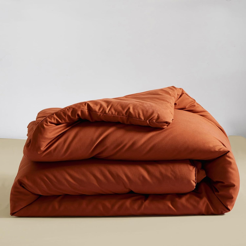 Luxlovery Burnt Orange Bettdecken-Set King Rost Bettwäsche Bettdecken-Set Caramel Auto - Bild 3 von 12