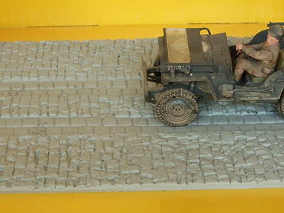 Pavimento in pietra per modellismo scala 1:35 per diorama cm.23X13 - Krea 3205