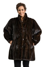 Clearance!! Nwt Reversible Mink Fur And Lamb Leather Stroller; Sz 12-14