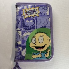 Vintage Rugrats Soft Pen Tab Pencil Zipper Po...