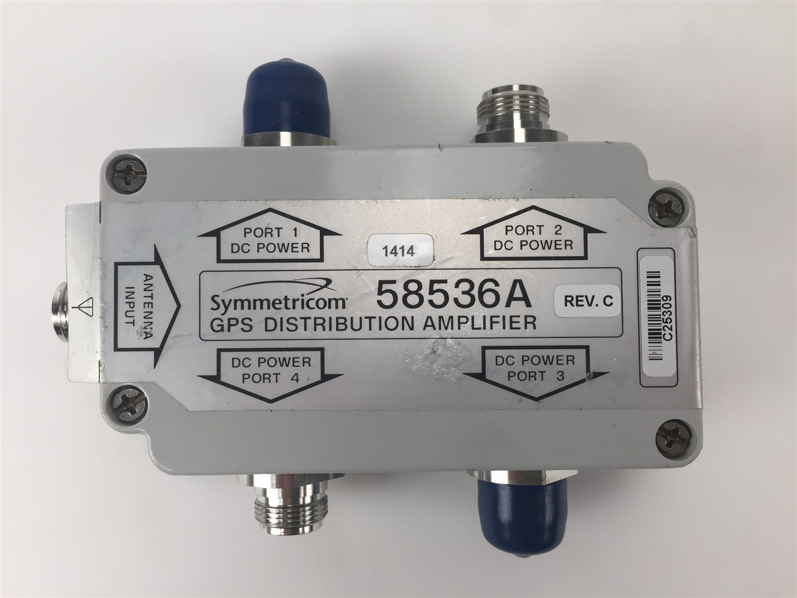 Symmetricom 58536A GPS GNSS 4-Way Active Distribution Amplifier