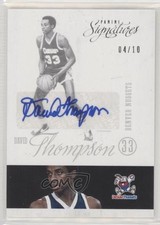 2012-13 Panini Signatures 4/10 David Thompson #150 Auto HOF 0s3