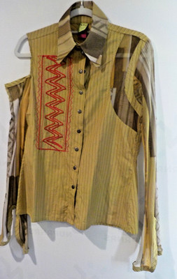 SAVE THE QUEEN BLOUSE SIZE M 1 open shoulder