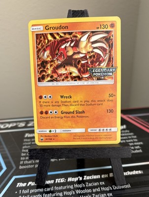 Groudon 81/168 Legendary Pokemon Stamped Gamestop Promo Cosmos