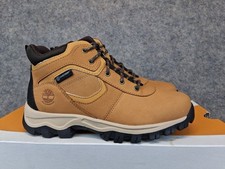 Timberland Mt. Maddsen Youth Size 3 Mid LC Waterproof Hiking Boot Wheat