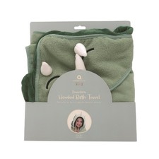 Hooded Bath Towel Baby Soft Downtime Animal Toddler Wrap Bathtime - Dinosaur