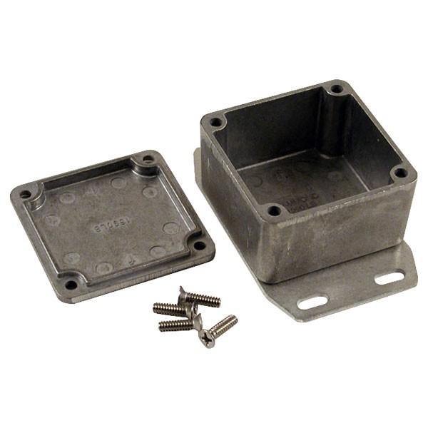 Hammond Diecast Enclosure Flanged Base Natural (50.5 x 50.5 x 31mm)