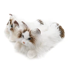 Fuzzy Cat Slippers for Women and Men, Novelty Indoor Animal Slippers for Adult