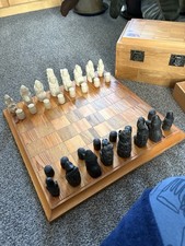 Isle Of Lewis Chess Set With Box And Board
