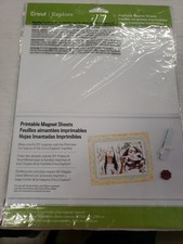 Lot de 3 feuilles magnétiques imprimables Cricut Explore jet d'encre blanc 8,5 x 11 NEUF