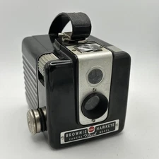Kodak Brownie Hawkeye Flash Model Camera – Untested As-Is – Vintage Box Camera