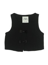 Zara Boys Black Tuxedo Vest 8