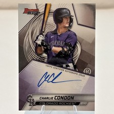 2025 Bowman's Best  2025 Autographs Auto Charlie Condon - Colorado Rockies