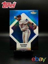 2006 Topps Finest - Alfonso Soriano #130 Blue Refractor /299