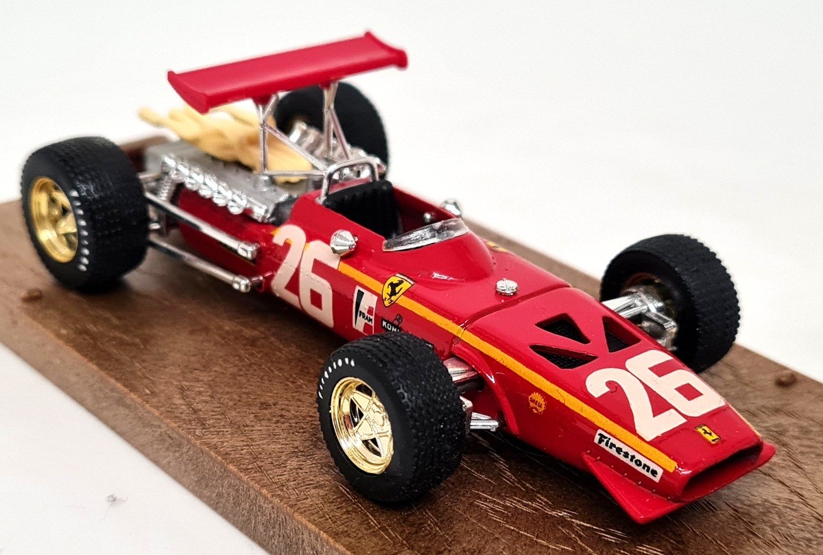 Brumm 1/43 Ferrari 312/F F1 Jacky Ickx #26 1968 Diecast Model Car