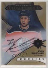 2018-19 Upper Deck Ultimate Collection Introductions Gold Evan Bouchard Auto 0zu