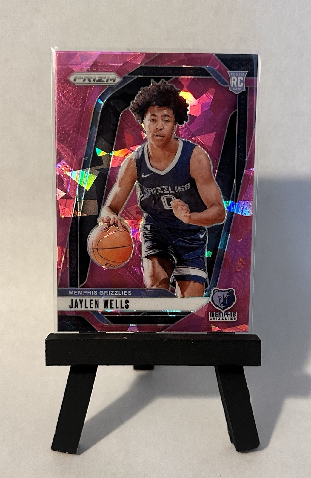2024-25 Panini Prizm Jaylen Wells #239 Pink Ice Prizm RC Memphis Grizzlies
