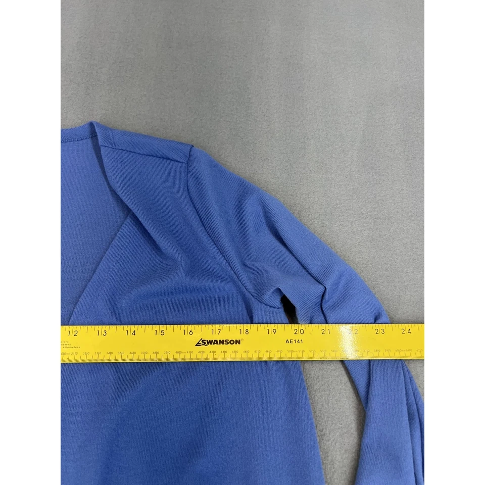 Cárdigan de mujer LuLaRoe azul frente abierto manga larga con bolsillos Foto 3 de 4