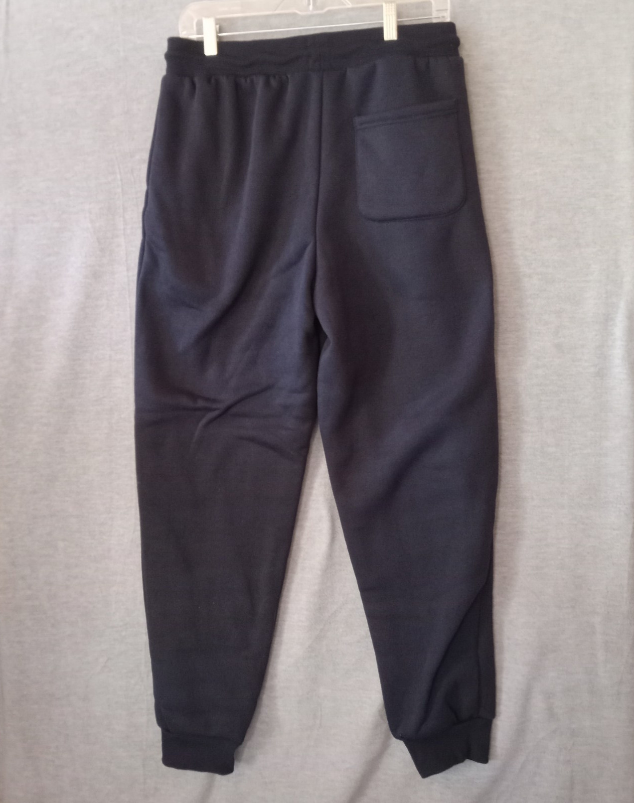 Galaxy by Harvic Women's Fleece Drawstring Navy Blue M Pockets Sweatpants NWT