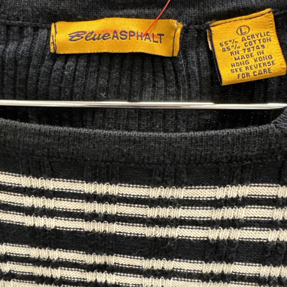 Camisa De Colección Años 90 Rayas Azul Asfalto Patinadora Niña EE. UU. Y2K Algodón Manga Larga Foto 2 de 4