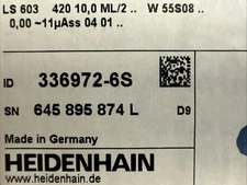 HEIDENHAIN LS 603 420 linear scale 237640-6S 316558-6S ID 336972-6S new in box