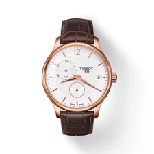 Tissot Tradition GMT Subdial Rose Gold 42mm Quartz Watch T0636393603700